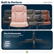 Serta at Home Style Hannah II Office Swivel Chair in Pink
