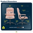 Serta at Home Style Hannah II Office Swivel Chair in Pink