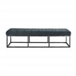 Finch Danes Tufted Bench with Iron Legs 72.5