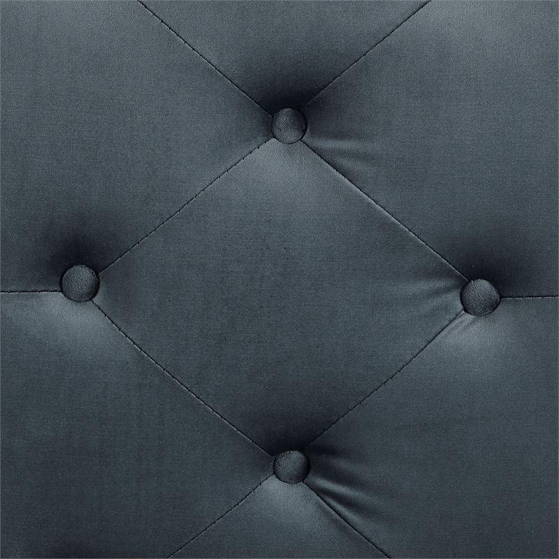 Finch Danes Tufted Bench with Iron Legs 72.5