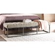 Finch Danes Tufted Bench with Iron Legs 72.5