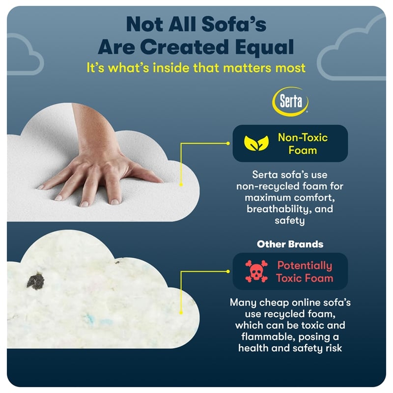 Serta at Home Olin Storage Ottoman in Wild Fawn