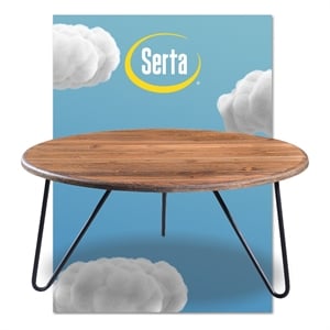 Serta Bryant 40&quot Round Coffee Table in Aged Pine
