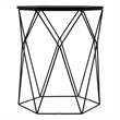 Serta at Home Element Geometric Side Table in Midnight Black