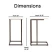 Serta at Home Harton Side Table in Midnight Black