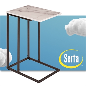 serta at home harton side table in midnight black