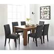 Serta Liam Parsons Upholstered Accent Dining Room Chair Set of 2 Charcoal Gray