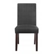 Serta Liam Parsons Upholstered Accent Dining Room Chair Set of 2 Charcoal Gray