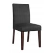 Serta Liam Parsons Upholstered Accent Dining Room Chair Set of 2 Charcoal Gray