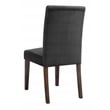 Serta Liam Parsons Upholstered Accent Dining Room Chair Set of 2 Charcoal Gray