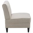 Serta Copenhagen Modern Accent Chair Button Tufted Backrest Woven Fabric Cream
