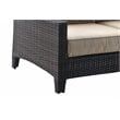 Serta Tahoe Outdoor Loveseat in Terra Brown Wicker