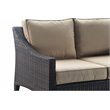 Serta Tahoe Outdoor Loveseat in Terra Brown Wicker