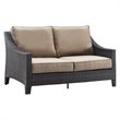Serta Tahoe Outdoor Loveseat in Terra Brown Wicker