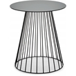 Serta Element Round Side Table in Midnight Black