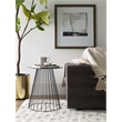 Serta Element Round Side Table in Midnight Black
