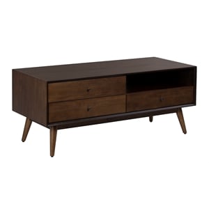 Serta Brookline 3 Drawer TV Stand in Classic Walnut