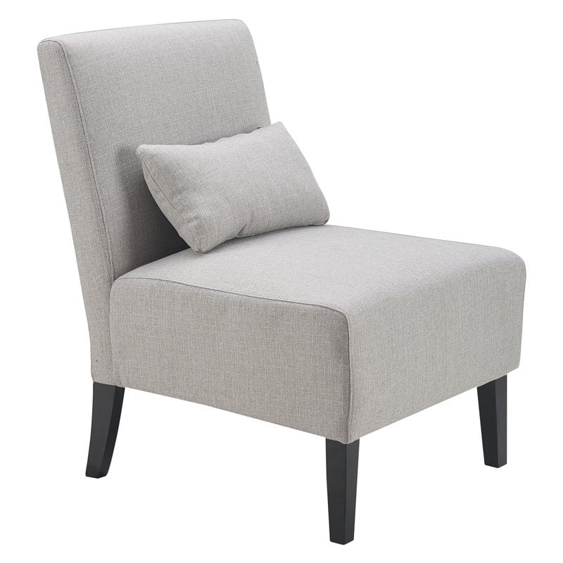 Serta Palisades Slipper Chair in Modern Light Gray Cymax Business