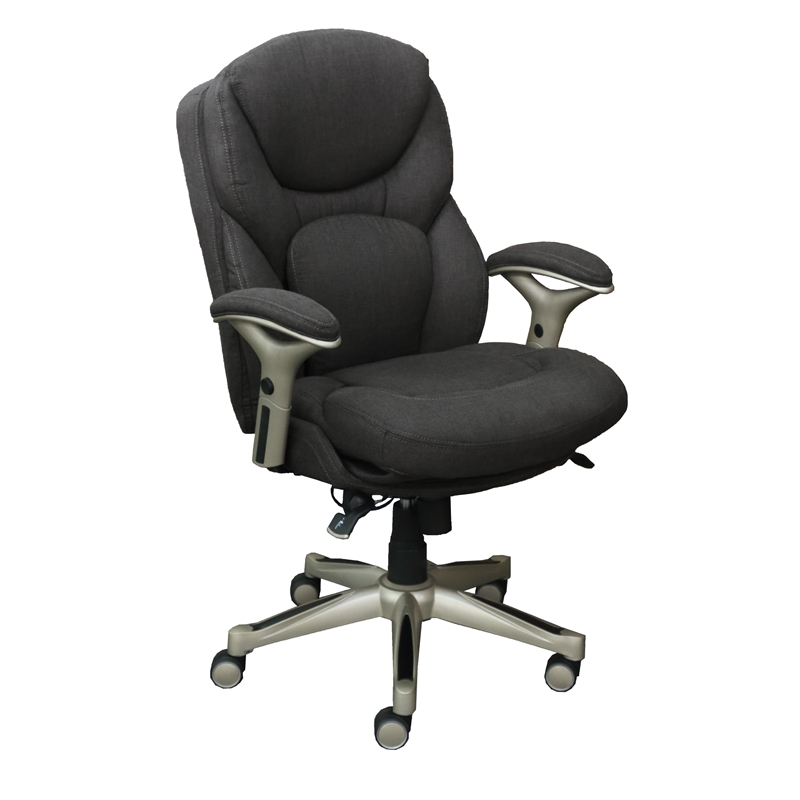 Serta Works Back In Motion Executive Office Chair Dark Gray Serta Works Back In Motion Executive Office Chair Dark Gray
