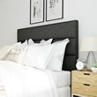 Serta Palisades Queen Upholstered Headboard in Charcoal Gray