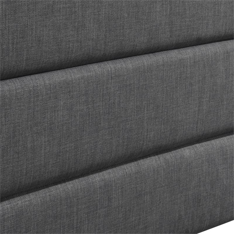 Serta Palisades Queen Upholstered Headboard in Charcoal Gray