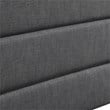 Serta Palisades Queen Upholstered Headboard in Charcoal Gray