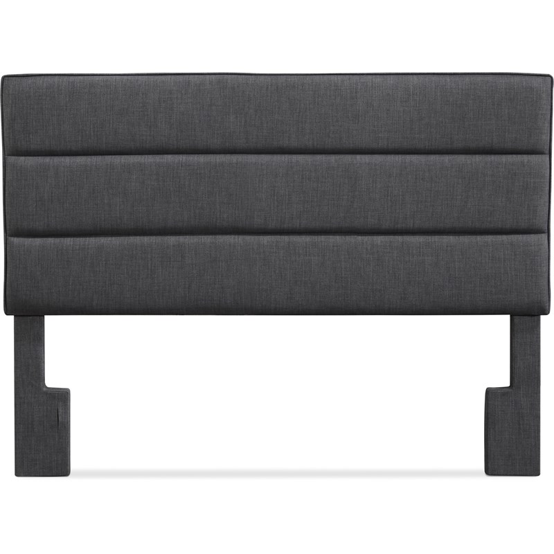 Serta Palisades Queen Upholstered Headboard in Charcoal Gray