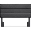 Serta Palisades Queen Upholstered Headboard in Charcoal Gray