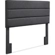Serta Palisades Queen Upholstered Headboard in Charcoal Gray