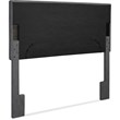 Serta Palisades Queen Upholstered Headboard in Charcoal Gray