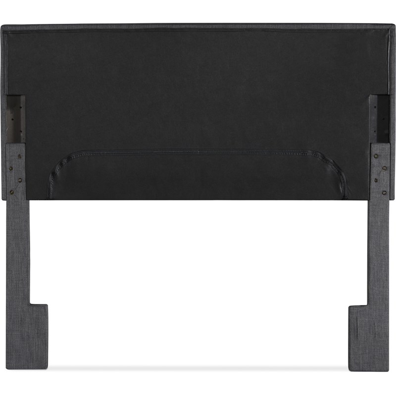 Serta Palisades Queen Upholstered Headboard in Charcoal Gray