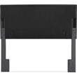 Serta Palisades Queen Upholstered Headboard in Charcoal Gray