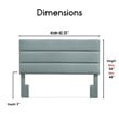 Serta Palisades Queen Upholstered Headboard in Light Blue