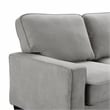 Serta Palisades 86 Reversible Small Space Sectional with Storage Soft Gray
