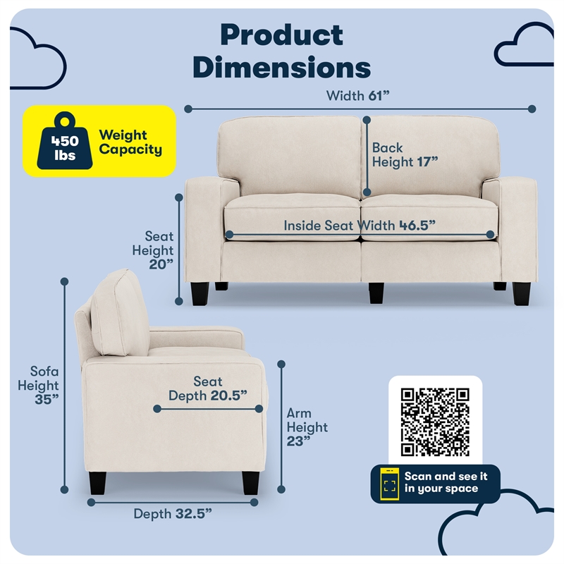Serta Palisades 78" Track Arm Sofa - Thumbnail 2
