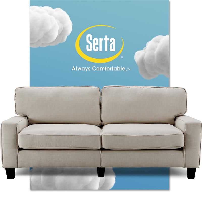 Serta Palisades 78 Sofa in Light Gray