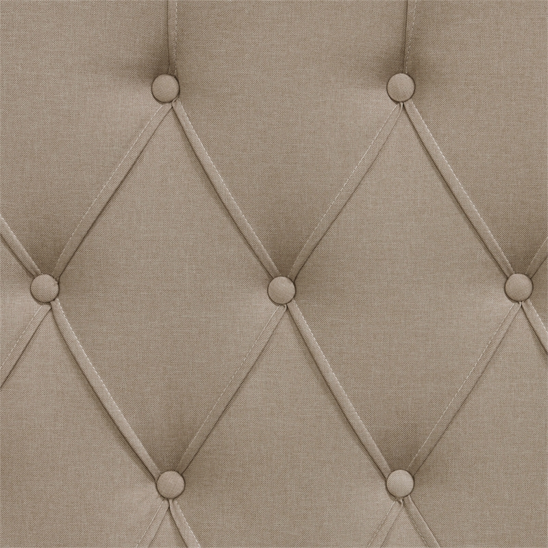 Lillian August Harlow Upholstered Headboard King Size Soft Beige