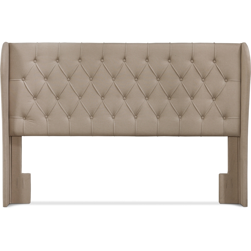 Lillian August Harlow Upholstered Headboard King Size Soft Beige