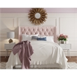 Lillian August Harlow Upholstered Headboard King Size Dusty Mauve