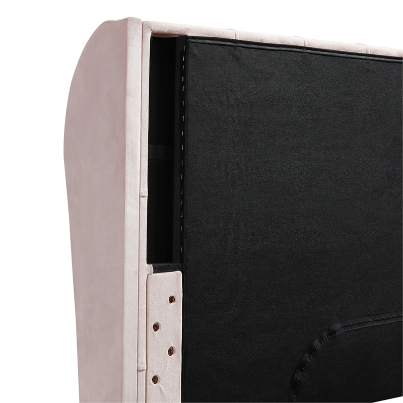 Lillian August Harlow Upholstered Headboard King Size Dusty Mauve
