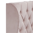 Lillian August Harlow Upholstered Headboard King Size Dusty Mauve
