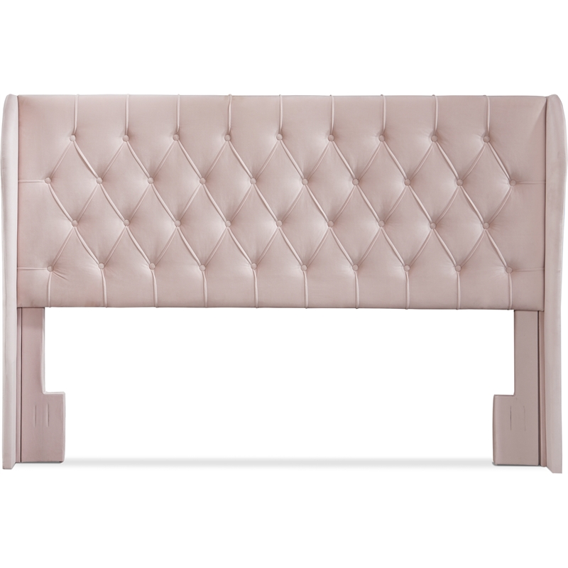 Lillian August Harlow Upholstered Headboard King Size Dusty Mauve