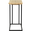 Serta Harton Rustic Expandable C Side Table Natural Brown