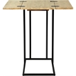Serta Harton Rustic Expandable C Side Table Natural Brown