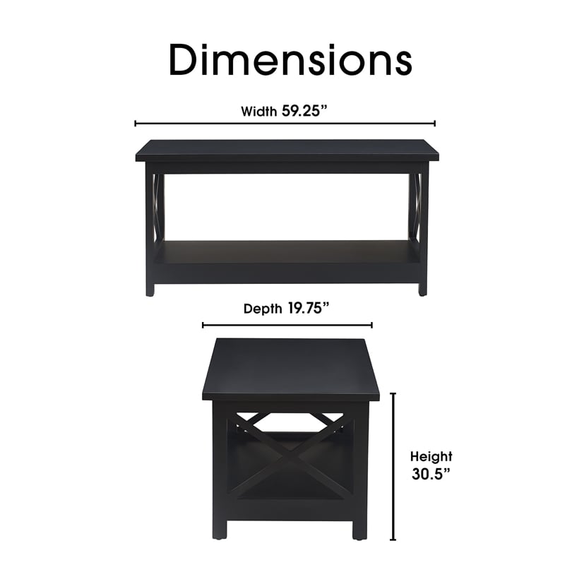 Serta Bismarck Coffee Table Black
