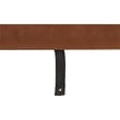 Serta Leighton Writing Desk Wood and Black Metal