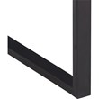 Serta Leighton Writing Desk Wood and Black Metal