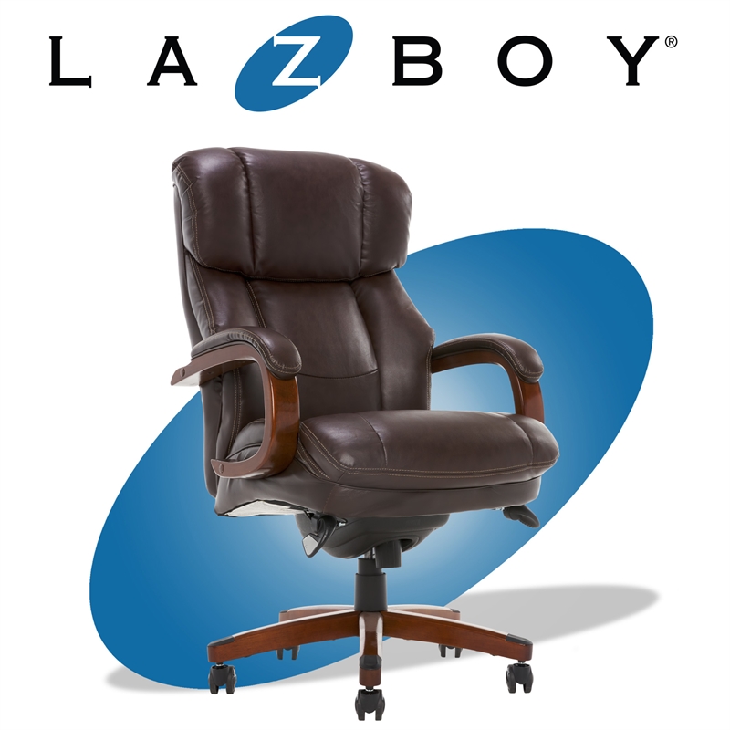 LaZBoy Fairmont Big Tall Executive Office Chair Biscuit