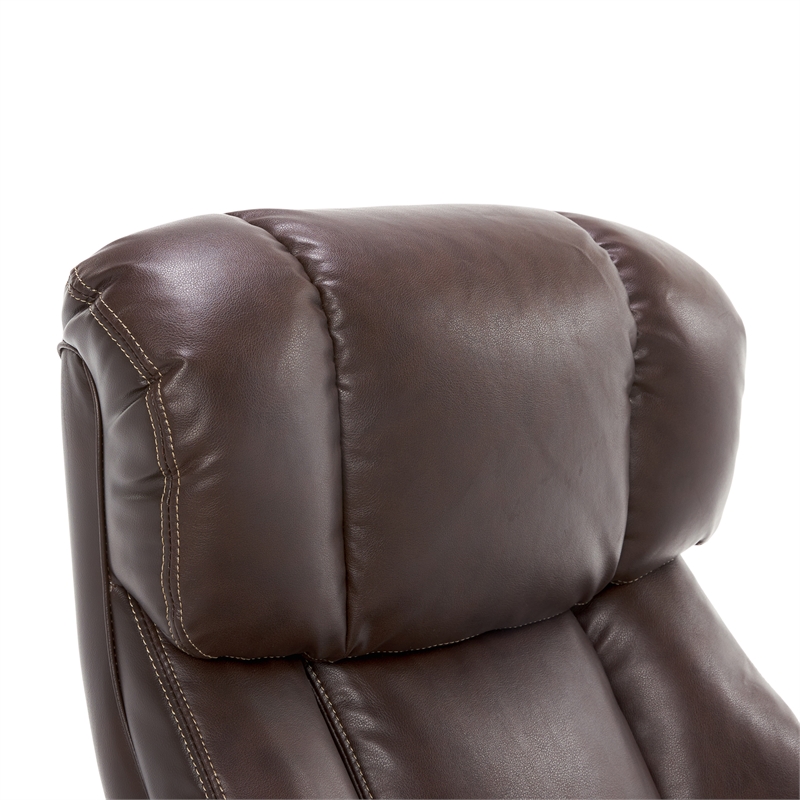 LaZBoy Fairmont Big & Tall Executive Office Chair Brown