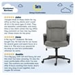 Serta Hannah Upholstered Modern Velvet Microfiber Office Chair in Gray